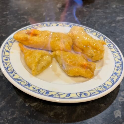 626.Plátano frito flambeado