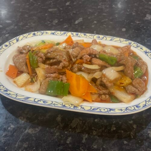 058.Ternera con salsa picante