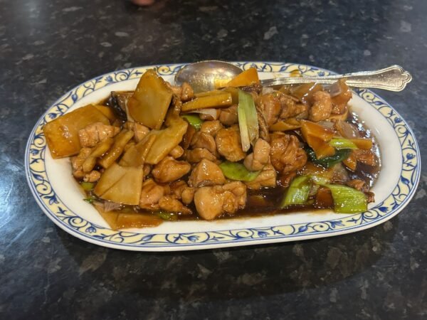 089.Pollo con bambú y setas chinas