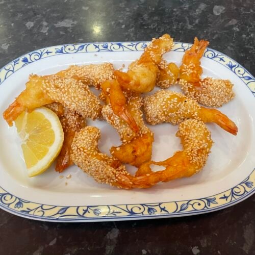 114.Gambas fritas con sésamo