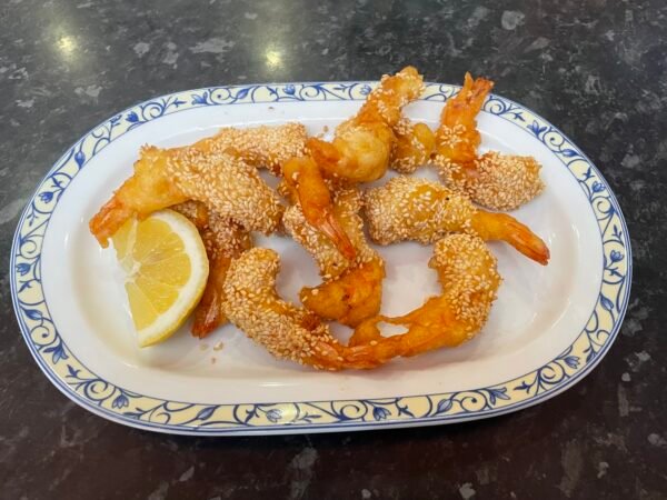 114.Gambas fritas con sésamo